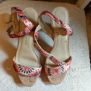 Chinese Laundry 4" cork heels
